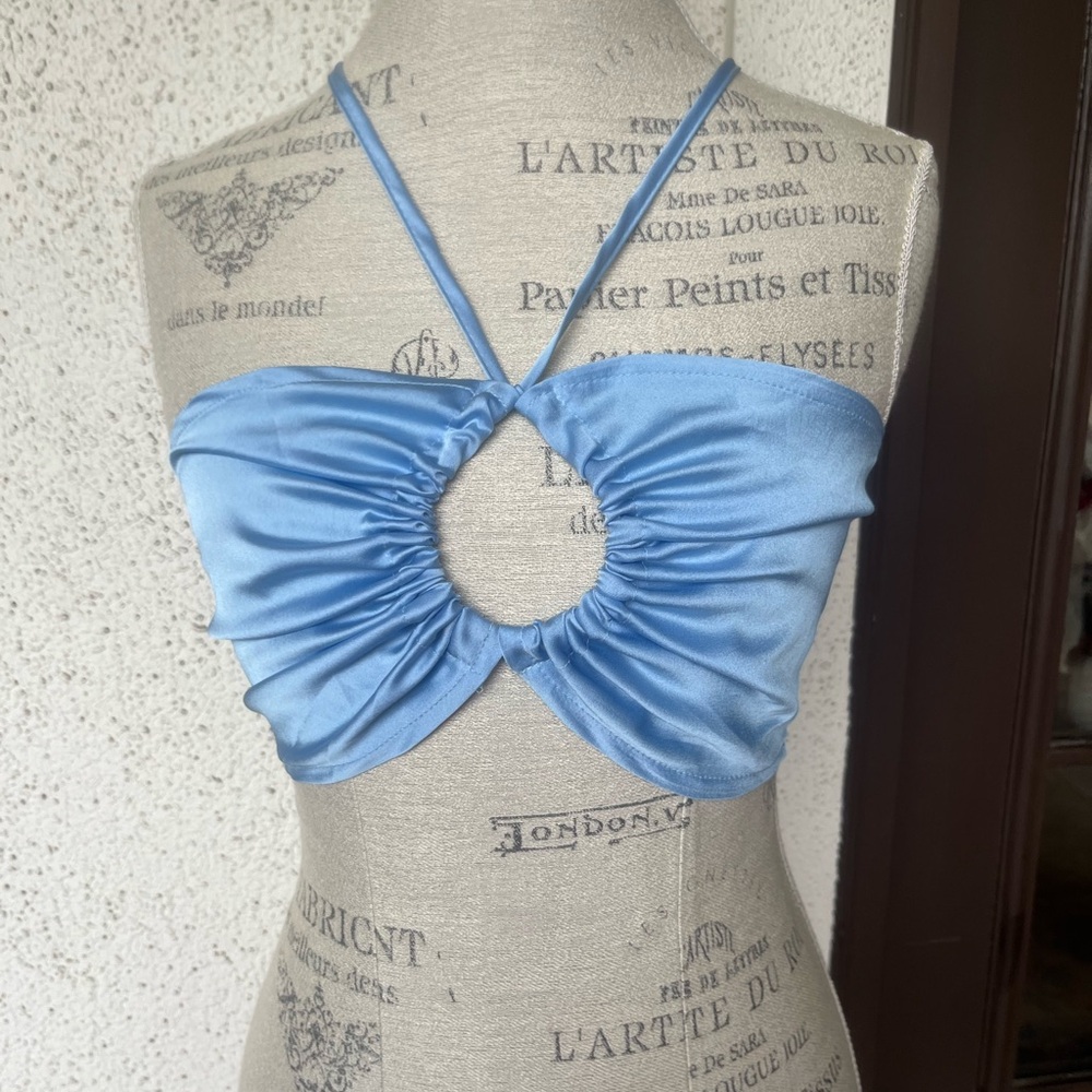 Cute aqua blue top